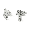 Non-Tarnish Cute Little Animal Theme 304 Stainless Steel Stud Earrings LS-EJEW-B041-02I-P-2