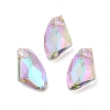 Electroplated Glass Pendants EGLA-M029-04-02-1