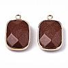 Synthetic Goldstone Pendants G-N326-81B-2