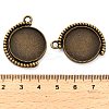 Zinc Alloy Pendant Cabochon Settings FIND-NH0001-13A-AB-3