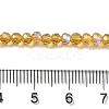 Electroplate Transparent Glass Beads Strands EGLA-A035-T3mm-L04-4