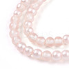 Baking Paint Transparent Glass Beads Strands DGLA-N011-4mm-03-3