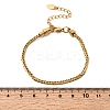 304 Stainless Steel Wheat Chains Bracelets for Women BJEW-A158-02H-G-5