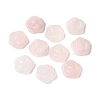 Natural Rose Quartz Carved Cabochons G-C185-01B-01-1