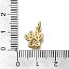 Brass Micro Pave Cubic Zirconia Charms KK-D431-012G-3