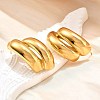 Ion Plating(IP) 304 Stainless Steel Stud Earrings LS-EJEW-G395-01G-1