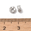 Brass Micro Pave Clear Cubic Zirconia Beads KK-G503-24P-2