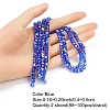 2 Strands Electroplate Glass Beads Strands EGLA-YW0001-85F-1