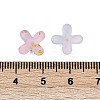 Metal Enlaced Acrylic Bead Caps OACR-G044-01C-3