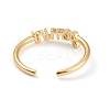Constellation/Zodiac Sign Brass Cuff Rings RJEW-J074-05G-I-3