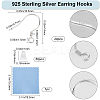 10 Pairs 925 Sterling Silver Earring Hooks STER-BBC0006-81-2