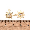 Brass Micro Pave Cubic Zirconia Pendants KK-Z112-02G-3