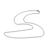 Non-Tarnish 304 Stainless Steel Cable Chain Necklace for Men Women LS-NJEW-K245-024D-1