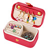 1Pc PU Imitation Leather Jewelry Box LBOX-TA0001-01D-2