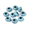 Dyed Synthetic Turquoise European Beads G-N359-17A-15-1