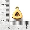 Natural Tiger Eye Triangle Charms STAS-D310-02G-01-3