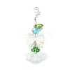 4Pcs Glass & ABS Imitation Pearl Pendant Decoration X1-HJEW-TA00352-4