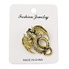 Retro Antique Golden Animal Alloy Brooches for Backpack Clothes LS-JEWB-S040-02A-AG-2