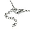 Tarnish Resistant 304 Stainless Steel Macrame Pouch Braided Gemstone Holder X-NJEW-JN04468-07-4