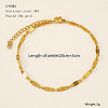 304 Stainless Steel Dapped Chain Anklets FS-WG7E8C4-07-1