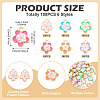 108Pcs 6 Colors Alloy Enamel Pendants FIND-TA0006-62-4