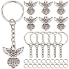 DIY Angel Charm Keychain Making Kits DIY-SC0019-04-1