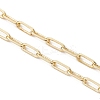 Soldered Brass Paperclip Chain Slider Bracelet Making AJEW-JB01556-4