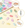50Pcs Transparent Spray Painted Glass Beads GLAA-FS0002-06G-3