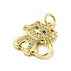 Brass Micro Pave Cubic Zirconia Pendants FIND-Z023-03C-2