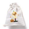 Halloween Cotton Cloth Storage Pouches ABAG-M004-01E-3