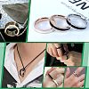 12Pcs Stainless Steel Grooved Finger Ring Settings STAS-UN0038-94E-7