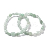 Natural Amazonite Beaded Stretch Bracelets BJEW-F414-02B-03-1