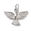 Rack Plating Brass & Cubic Zirconia Pendants KK-L216-052P-1