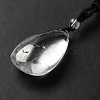 Natural Quartz Crystal Nuggets Pendant Necklace with Polyester Cord for Women G-H285-05B-4