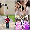 8Pcs 4 Colors Iron Bar Beadable Keychain for Jewelry Making DIY Crafts FIND-YW0005-17-6