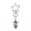 Angel Glass Pearl Pendant Decoration HJEW-JM02597-02-4