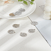 8Pcs 201 Stainless Steel Pendants STAS-LP0003-47-1