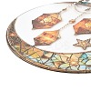 Stained Acrylic & Iron Suncatchers HJEW-F022-01D-4