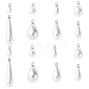 40Pcs 8 Styles ABS Plastic Pearl Pendants FIND-YW0012-01P-1
