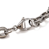 Tarnish Resistant Vacuum Plating 201 Stainless Steel 8 Link Chain Bracelets BJEW-B078-70P-3