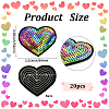 20Pcs Computerized Embroidery Cloth Iron on/Sew on Patches PATC-CY0001-26B-2