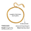 Hip Hop Style 3.4MM Chain Bracelet 304 Stainless Steel Fashion Jewelry WR3808-2-2