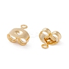 Brass Ear Nuts X-KK-P001-75G-B-3