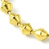 Ion Plating(IP) 304 Stainless Steel Bicone Link Chain Bracelets for Women BJEW-C066-03G-2