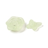 Frosted Transparent Acrylic Beads OACR-U006-03E-2