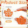 Maple Leaf Non-woven Fabrics Cup Mats DJEW-WH0039-58-2