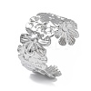 304 Stainless Steel Cuff Bangles for Women BJEW-Z078-17P-1