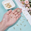 36PCS Brass Tiny Cross Charms KK-BC0014-41G-3