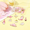 20Pcs 10 Styles Rack Plating Alloy Enamel Pendants ENAM-FS0002-74-10