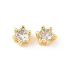 Brass Micro Pave Cubic Zirconia Beads KK-D386-09G-03-1